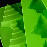 Christmas Tree Silicone Non Stick Molds [3-Pack] for Baking Cakes | Brownies | Pastries | Cupcakes | Fruit Cakes or Making Soap | Chocolate