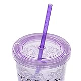 Dakoufish 11 inch glitter clear 12 piece reusable straw replacement plastic straw for 16 oz 18oz 20 oz 24 oz 30 oz yeti,stanley,tumblers starbucks straws plus one cleaning brush (6 color,11 inch)