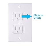 AUSTOR 12 Pack Baby Safety Electric Outlet Covers Baby Safety Self Closing Wall Socket Plugs Plate Alternate for Child Proofing