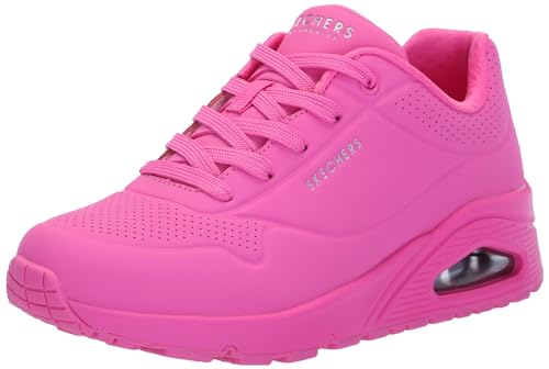 Skechers Women's Uno-Stand on Air Sneaker, HOT Pink, 8.5