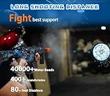 Electric Gel Ball Blaster, High Speed Automatic Splatter Ball Blaster with 40000+ Water Beads and Goggles, JIFTOK Rechargeable Splatter Ball Toys for Outdoor Activities Shooting Game Party Favors-Blue