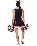 Spirit Halloween Adult Black and Red Cheerleader Uniform Costume - M | Cheerleader Outfit