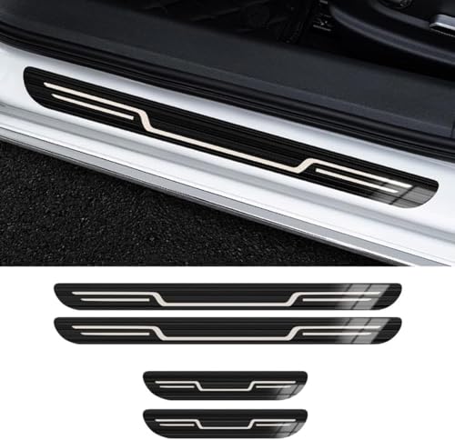 maotaobaodan 4 Pcs Door Sill Protector for Ford Mondeo MK5 2015-2023, Stainless Steel Door Sill Welcome Pedal Scuff Guard Auto Styling Decoration Accessory