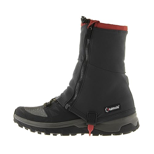 Kahtoola RENAgaiter Mid Gaiters for Hiking, Mountaineering, Trail Running, Shoe & Boot Protection in Mud, Snow & Ice - Graphite - Large|X-Large