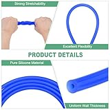 M METERXITY Silicone Tubing, 1/25"(1mm) ID x 1/8"(3mm) OD Silicone Rubber Vacuum Tube, 20ft(6 M) High Temp Water Air Hose Pipe for Pump/Liquid Transfer/Home Brewing/Winemaking [Blue]