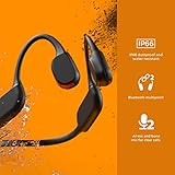 PHILIPS A7607 Bone Conduction Headphones,Wireless Bluetooth Open-Ear Headphones Sound,AI mics,Noise Reduction,9-Hour Battery,Fast Charging,LED Safety Lights,IP66,App Control,Black