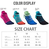 AONIJIE Toe Socks for Men and Women High Performance Athletic Five Finger Socks Soft,Comfortable and Breathable, Ankle-Medium