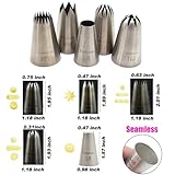 Piping tips large Cake Decorating tools, 5 pack Cake piping Nozzles Tips Kit - DIY Icing Nozzle Tool for Cupcakes