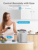 GoveeLife Smart Ice Maker Machine Countertop with Self Cleaning, Voice Remote, 26lbs in 24Hrs, 9 Ice Cubes in 6 Minutes 3 Sizes, Portable Ice Makers with Basket and Scoop, for Home Kitchen Camping RV