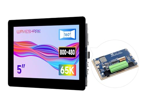 ESP32-S3 5inch Capacitive Touch LCD Development Board 1024×600 Solution IPS Display with 2.4GHz WiFi and BLE 5 Support,32-bit LX7 Dual-core Processor