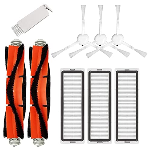 9 Pcs Accessories Kit Replacement for Xiaomi Dreame F9, Mijia 1C STYTJ01ZHM Robot Vacuum Cleaner Roller Side Brush Cleaning Kits