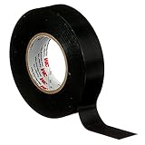 3M Temflex Vinyl Electrical Tape 175, Flame Retardant, Pressure-Sensitive Adhesive, Electrical and Mechanical Protection, Black, 7 mil, 3/4 in x 60 ft, 10 Rolls