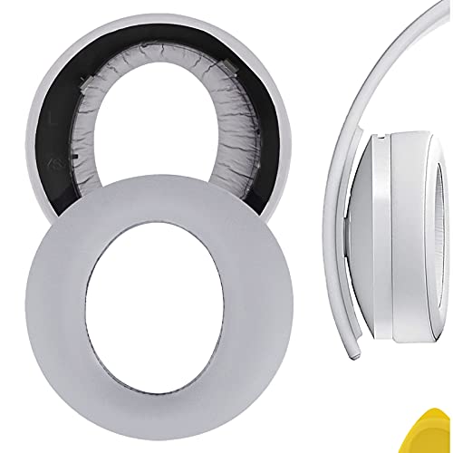 Geekria QuickFit Replacement Ear Pads for Sony PlayStation New Version 2018, PS4 Gold Wireless 500 Million Limited Edition Headphones, Comfortable Repair Parts (Grey)