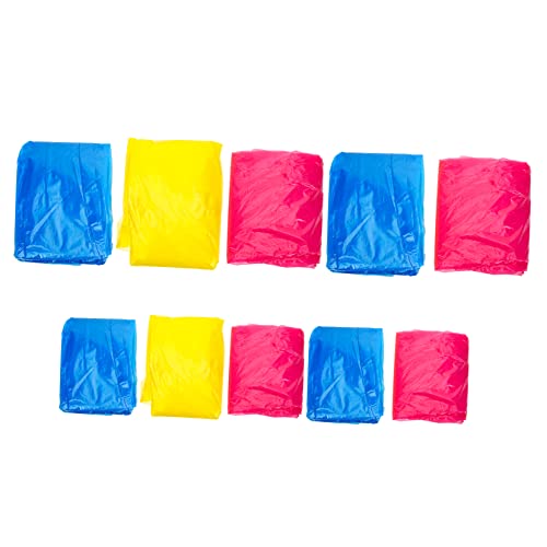 Yardwe Disposible Raincoats Hoods 10 Pack Boys and Girls Adults Rain Ponchos Rainwear for Outdoor Activities Random