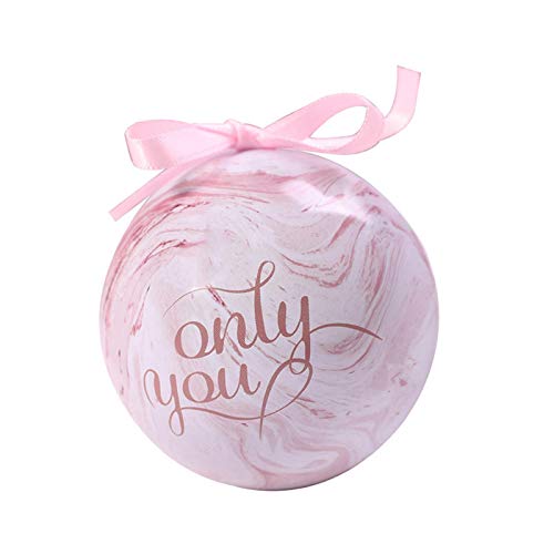 OSALAD Pink Marble Tinplate Ball Wedding Decoration Packaging Gift Box Boite Dragees Candy Box