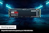 SAMSUNG 990 PRO SSD 4TB PCIe 4.0 M.2 2280 Internal Solid State Hard Drive, Seq. Read Speeds Up to 7,450 MB/s for High End Computing, Gaming, and Heavy Duty Workstations, MZ-V9P4T0B/AM