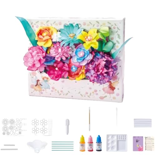 Bloom Joy Magic Petal Flower Kit, BloomJoy Magic Petal Flower Art Kit, Children's Dyed Flowers DIY Materials, Colored Flowers Creative Toys (A01)