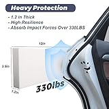 Garage Wall Protector Car Door Protectors Garage Guards Bumpers EVA Foam Thick Water Resistance Self Adhesive Garage Wall Pad for Car Doors Anti-Collision Garage Wall Protect,4 Pack White