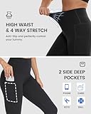 3 Packs Leggings with Pockets for Women, Soft High Waisted Tummy Control Workout Yoga Pants