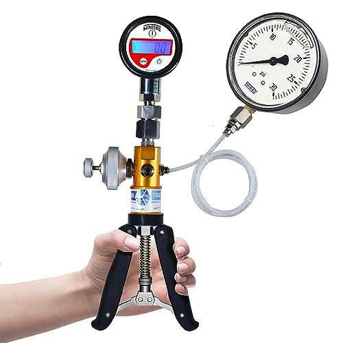 Hand Operated Pneumatic Pressure and Vacuum Pump Calibrator for Calibration Labs, Field Calibration and Pressure Transmitter Calibration (AI-DP1-2200 Only Hand Pump)