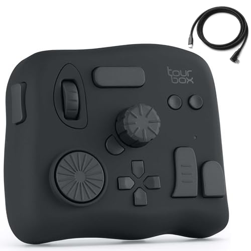 TourBox NEO - Custom Controller for Photo Video Editing, Color Grading, Illustration, MacOS/Windows, Photoshop Lightroom Davinci Resolve After Effects Premiere Final Cut Pro Programmable Keyboard