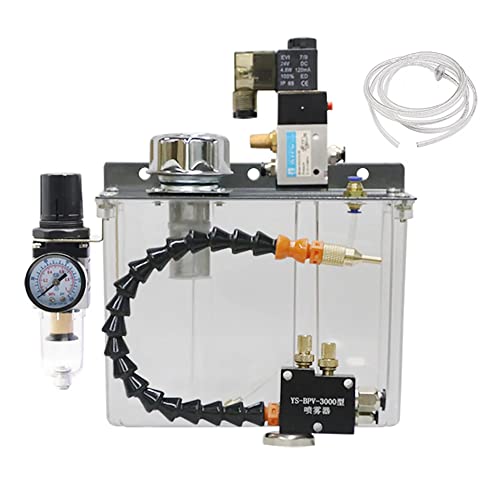 LeTkingok 3L Spray Cooler, Coolant Pump Oil Mist Sprayer Lubrication Spray System Mental Cutting Cooling Water Pipe Nozzle Dust Removal Oil (Universal Tube)