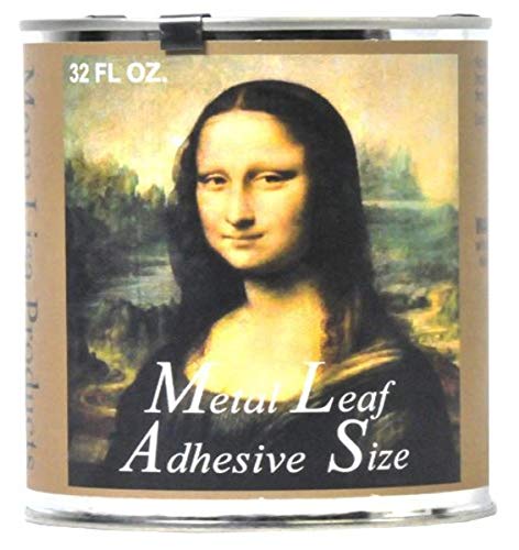 Speedball 10217 Mona Lisa Metal Leaf Adhesive For Gold, Silver Leafing – Water-Based, Made in USA – 32 Ounces