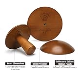 BKALEME Pottery Molds| Superior Walnut Tone Pottery Tools & Clay Tools | 4.5", 5.5", 6.5" Triad Clay Molds for Creating Bowls & Plates | Ceramic Top Forms Molds & Mud Tools for Expanded Creativity