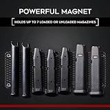 Keeper MG Magnetic Ammunition Holder for Gun Magazines and Clips, Organize Mount in Your Gun Safe, Locker Cabinet, Vault, Ultimate Ammo Storage Accessories for Handgun, Oistol and Rifle Mags, Black