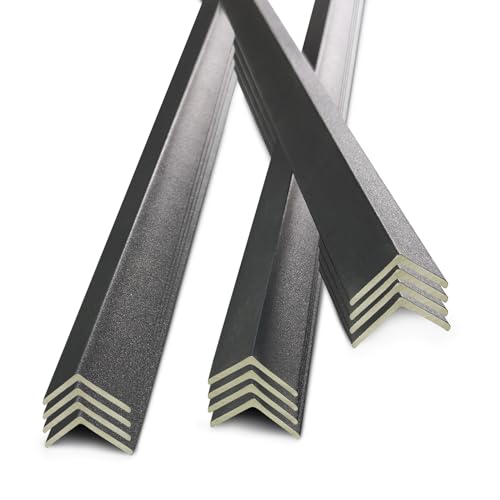 12 PCS Wall Corner Protector,45" Wall Corner Molding Trim Decorative Strips, Wood Grain Corner Trim for Door,Window Frames,Wooden Wall Edges(Black)