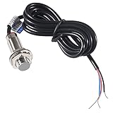 ACEIRMC 4pcs 10mm NJK-5002C Hall Effect Proximity Sensor Proximity Switch NPN 3-Wires Normally Open with Magnet DC5-30V NJK-5002C