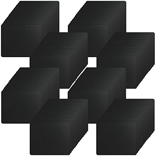 Crtiin 100 Pack Mouse Pad Bulk 7.09 x 8.66 x 0.08 Inches Black Computer Mousepad with Non Slip Rubber Base Gaming Mousepad for Desk Gaming Home Office Computer Laptop Smooth Mouse Control