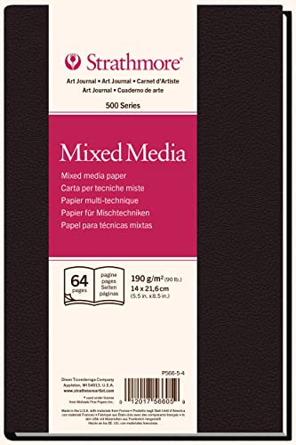 Strathmore Paper (566-5 500 Series Hardbound Mixed Media Art Journal, 5.5"x8.5", 32 Sheets