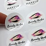 Eyelash Stickers for Packaging,Personalized Business Stickers,Custom Labels for Business,Sticker Custom,Eyelash Stickers,Eyelash Packaging,Custom Logo Stickers (3cm-100pcs)