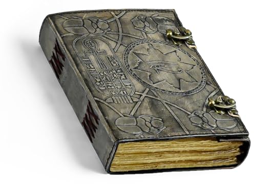 KGN HANDICRAFT The Book of Hamunaptra Leather Journal Egyptian Witch Book of The Dead The Mummys Evil Prop Replica Necronomicon Book of Shadows Journals Spell Books (7x5 in)