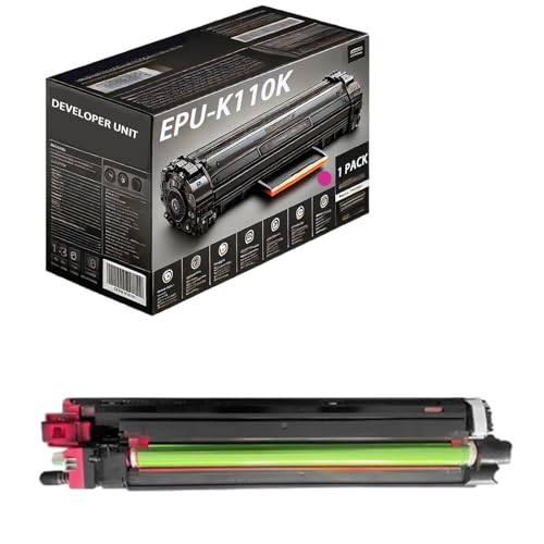 BVNHN EPU-K110K EPU-K110C EPU-K110M EPU-K110Y Developer Unit Compatible for Toshiba E-Studio 4515AC 5015AC Printers, Includes Chip, High Yield 100000 Pages (Magenta)