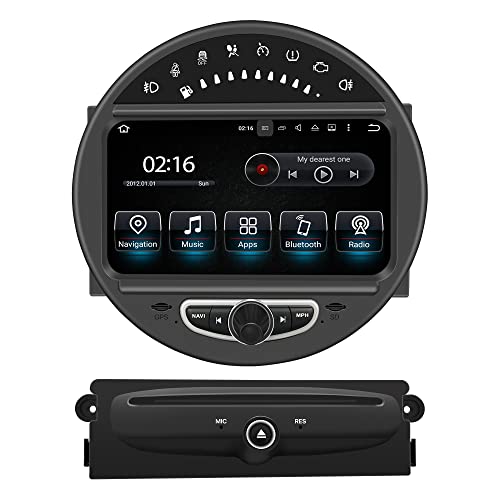 8 inch Touch Screen Radio for Mini Cooper r55 r56 r57 r58 r59 r60 r61 Car Stereo CarPlay Android Auto 4+64GB GPS Navigation Netflix Spotify Prime Video Reddit Twitch Games