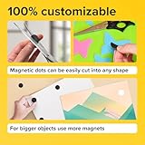 Hyper-Sticky Magnets with Adhesive Backing - 0.8" Strong Magnetic Dots for Whiteboard, Fridge, Crafts - Easy-to-Cut Stickers for Planning and Organization - 120pcs