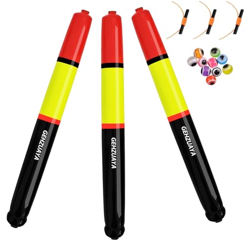 Fishing Bobbers Floats, Catfish Floats Weighted Float for Fishing, High Visibility Wood Bobber for Catfish Pike (7IN-3PCS)