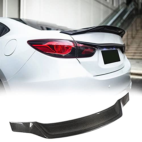 MCARCAR KIT Carbon Fiber Rear Trunk Spoiler Fits for Mazda 6 Atenza Sedan 4 Door 2013-2019 Rear Boot Lid Highkick Tail Wing Lip Spoiler