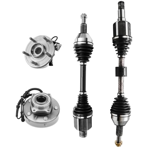 OWAYSAFE Front Left and Right for 2008-2016 Chrysler Town & Country CV Axle and Wheel Hub Bearing, for 2008-2020 Dodge Grand Caravan, 2009-2011 Volkswagen Routan, 2012-2015 Ram C/V Replacement