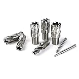 OSCARBIDE Annular Cutter Set 13pcs 3/4"Weldon Shank 1"Cutting Depth and 7/16 to 1-1/16 inch Cutting Diameter Mag Drill Bits for Magnetic Drill Press with 2 pcs Pilot Pins