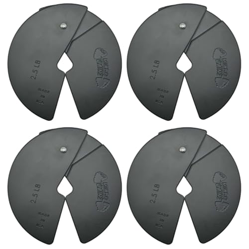 Micro Gainz Dumbbell Fractional 2.5 lb Weight Plate, Ideal for Micro Loading, Choose 2 or 4 Piece Fractional Weight Plates, Designed for Dumbbell Training, Made In USA (4 Piece Set)