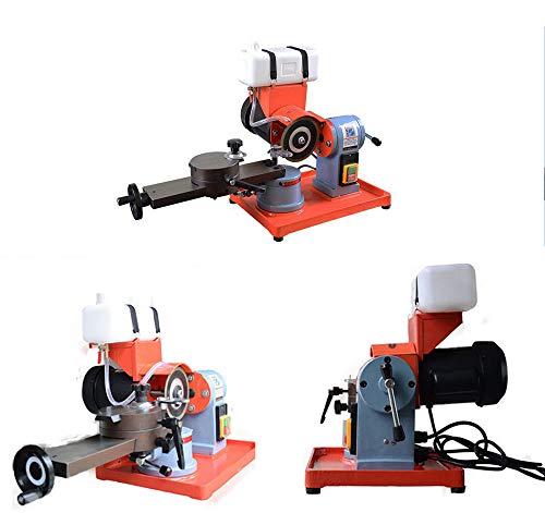 TECHTONGDA Round Circular Saw Blade Grinder Machine 110V Water Injection Grinding Grinder Machine 125mm/4.9in Rotary Angle Mill Sharpener with Water Tank for Sharpening Carbide Tipped Saw Blades