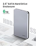 UGREEN USB C Hard Drive Enclosure for 2.5" SATA SSD HDD Aluminum USB C to SATA Adapter USB 3.1 Gen 2 Support UASP SATA III Compatible with MacBook Pro Air WD Seagate Toshiba Samsung Hitachi