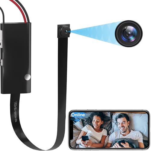 Kestanlora Wireless DIY Hidden Camera Portable 1080P HD WiFi Remote Real-Time Mini Spy Camera Nanny Cam Security Camera for Indoor Security