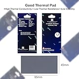 Thermalright Thermal Pad 1mm 12.8 W/mK, 85x45x1.0mm, Non Conductive Heat Resistance, Odyssey Silicone Thermal Pads for PC PS5 PS4 Laptop Heatsink CPU/GPU/CPU/SSD/VRAM/LED Cooler