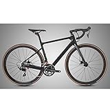 HIMALO Road Bike Frameset Carbon Fiber Racing Frame 45/48/51/54cm Internal Routing C Brake Frame Set Quick Release 100/130mm with Fork ，for 700C Wheels(48cmc)