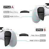 PlayVital Blade 2 Pairs Shoulder Buttons Extension Triggers for ps5 Controller, Game Improvement Adjusters for PS Portal Remote Player, Bumper Trigger Extenders for ps5 Edge Controller - Black