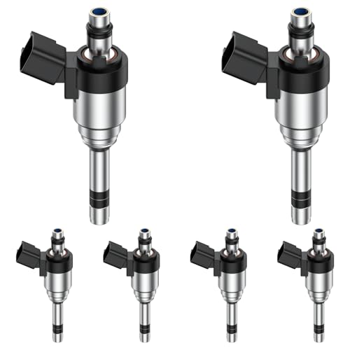 Hsingach Fuel Injectors 6Pcs Compatible with Hyundai Santa Fe Kia Sorento 2014-2018 Sedona 2014-2014 Cadenza 2014-2017 Azera 2014-2017 3.3L, for Genesis Coupe 2014-2016 Genesis 2015-2016 3.8L